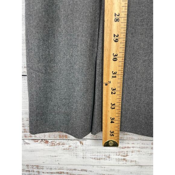 Theory Gray Sleeveless Sheath Dress 10 Modest Wool Neutral Mature Career Office - Picture 3 of 7